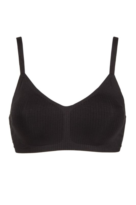 Women's 1 Pack Sloggi Zero Feel Pure Soft Bra Black Small
