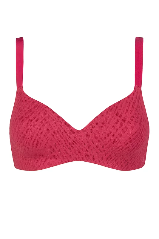 Women's 1 Pack Sloggi Zero Feel Bliss THE UP T-Shirt Bra Berry S