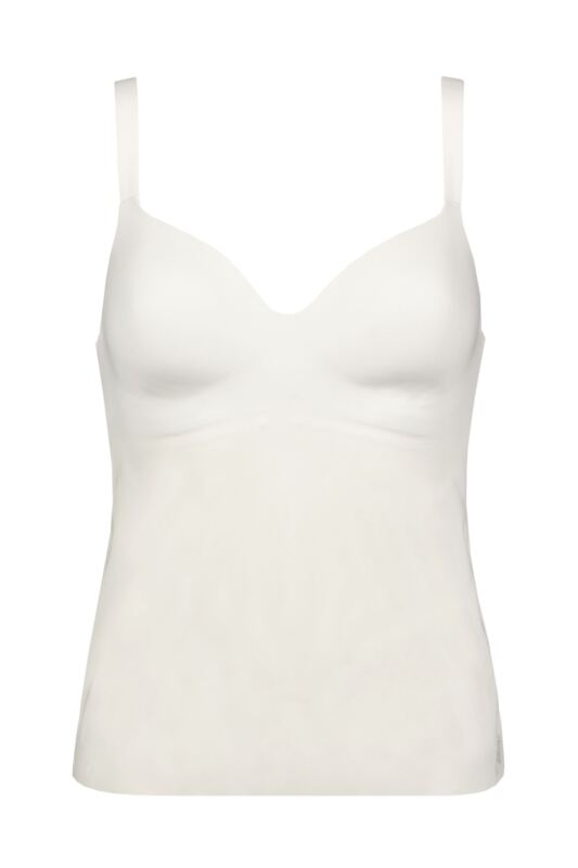 Women's 1 Pack Sloggi Zero Feel 2.0 THE UP Bra Shirt Silk White S