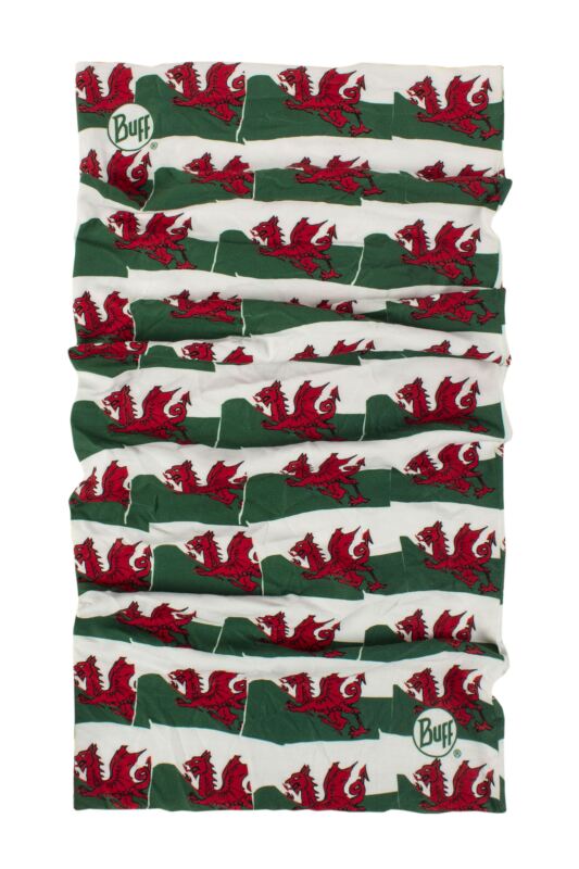 BUFF Mens and Women's Original Ecostretch Neckwear Welsh Flag One Size
