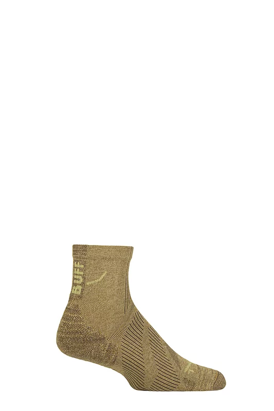 Mens and Women's 1 Pair BUFF Run Hike DRYFLX® Quarter Length Socks