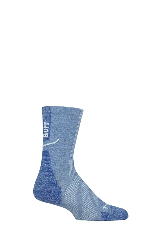 Mens and Women's 1 Pair BUFF Run Hike DRYFLX® Crew Length Socks