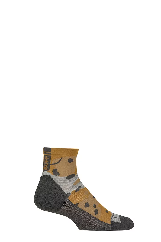Mens and Women's 1 Pair BUFF Hike Merino Lightweight Quarter Length Socks