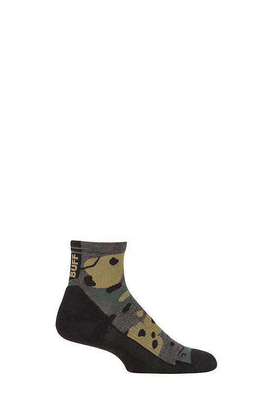 Mens and Women's 1 Pair BUFF Hike Merino Lightweight Quarter Length Socks