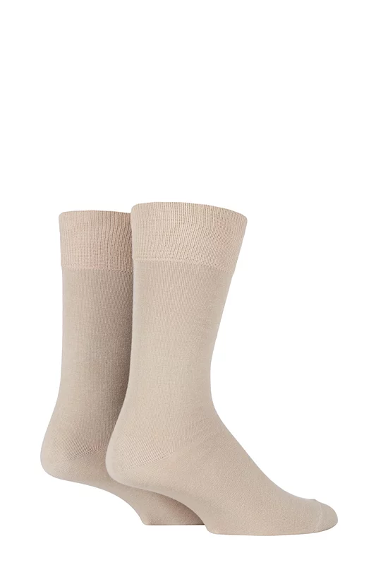 Mens 2 Pair Falke Swing Plain Cotton Socks