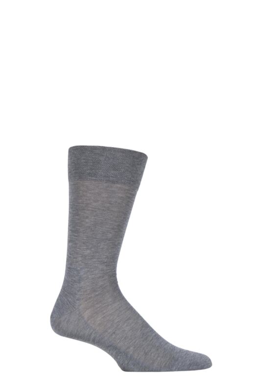 Mens 1 Pair Falke Sensitive Malaga with Pressure Free Top Socks