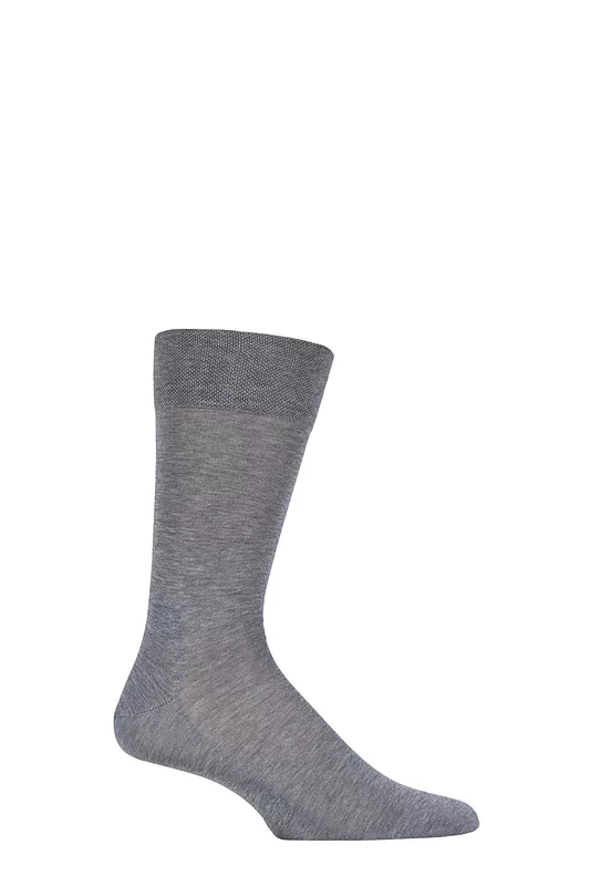 Mens 1 Pair Falke Sensitive Malaga with Pressure Free Top Socks