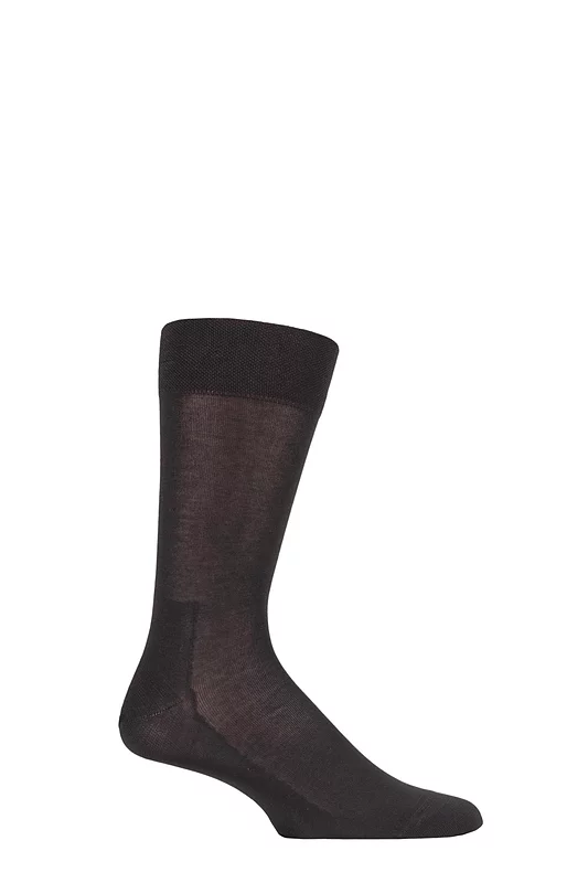 Mens 1 Pair Falke Sensitive Malaga with Pressure Free Top Socks