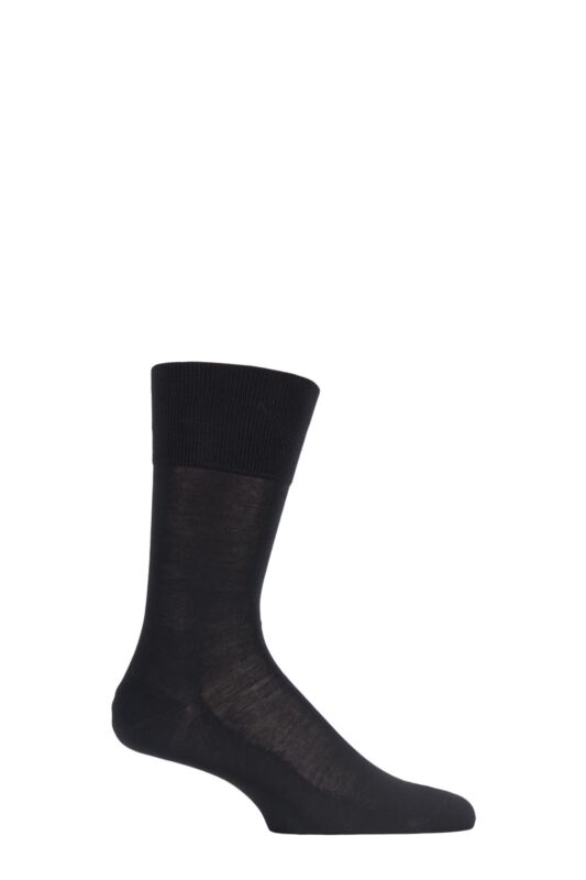 Mens 1 Pair Falke Tiago Classic Fil d'Ecosse Mercerised Cotton Socks