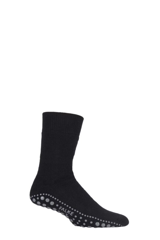 Mens 1 Pair Falke Homepads Black 39-42