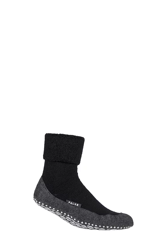 Mens 1 Pair Falke Cosyshoe Virgin Wool Home Socks