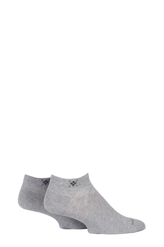Mens 2 Pair Burlington Everyday Cotton Trainer Socks