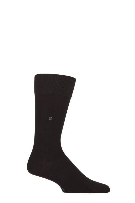 Mens 1 Pair Burlington Lord Plain Cotton Socks