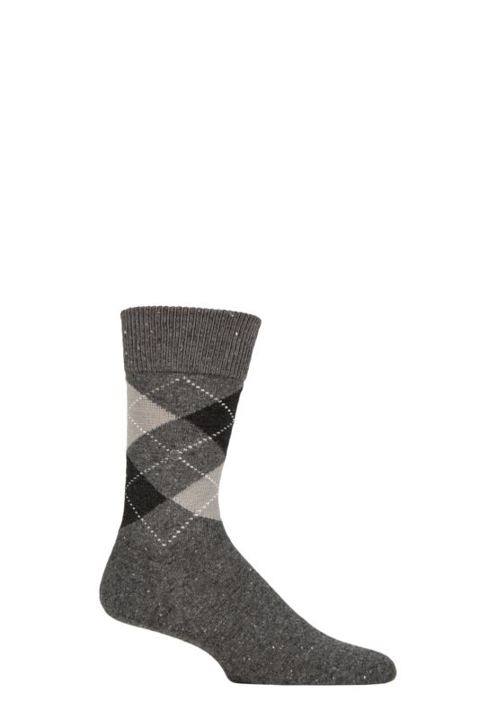 Mens 1 Pair Burlington Dundee Wool Leisure Weight Socks
