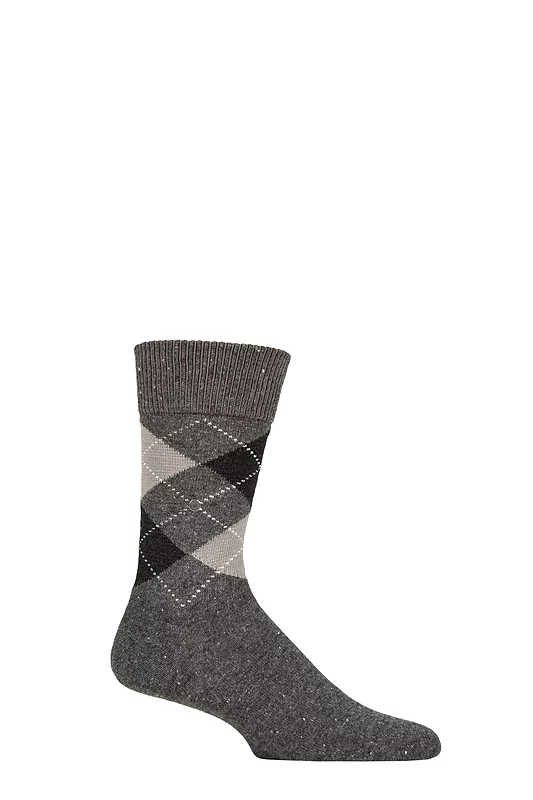 Mens 1 Pair Burlington Dundee Wool Leisure Weight Socks