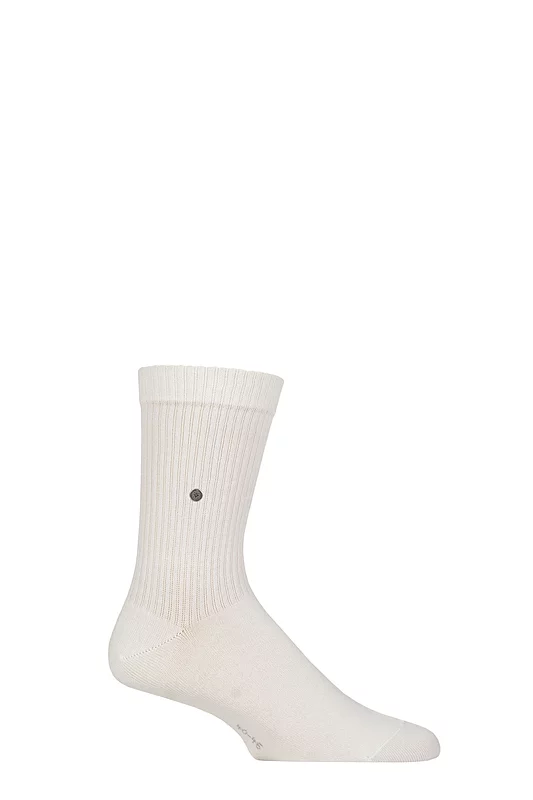 Mens 1 Pair Burlington Bond Street Cotton Ribbed Sports Socks
