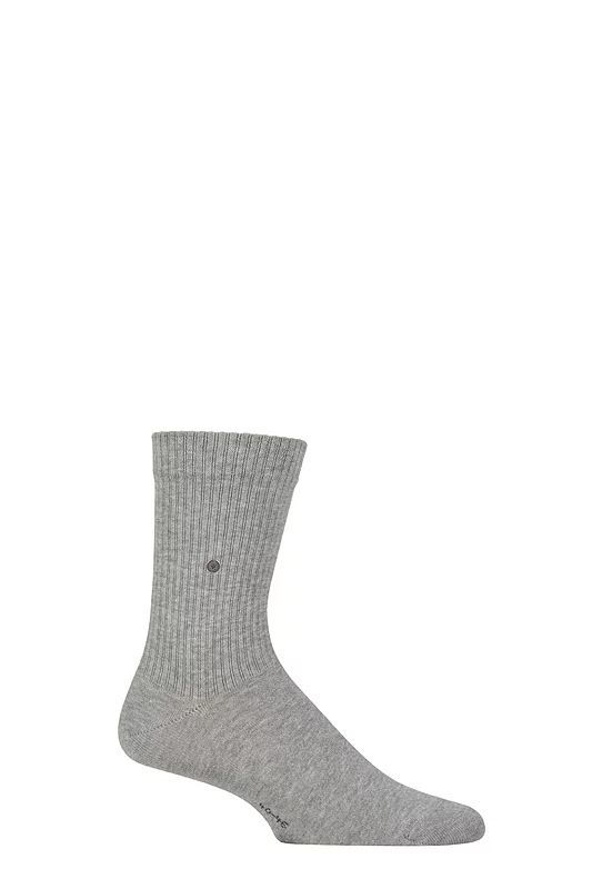 Mens 1 Pair Burlington Bond Street Cotton Ribbed Sports Socks