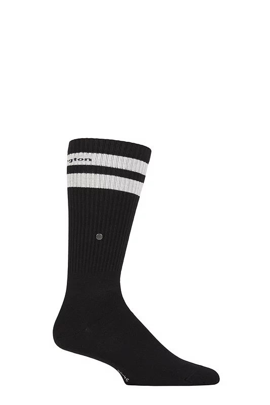 Mens 1 Pair Burlington Court Ribbed Cotton Sports Socks
