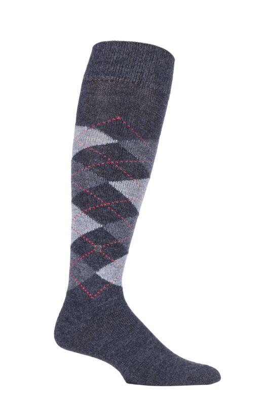 Mens 1 Pair Burlington Preston Soft Acrylic Knee High Socks