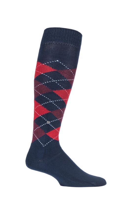 Mens 1 Pair Burlington Preston Soft Acrylic Knee High Socks