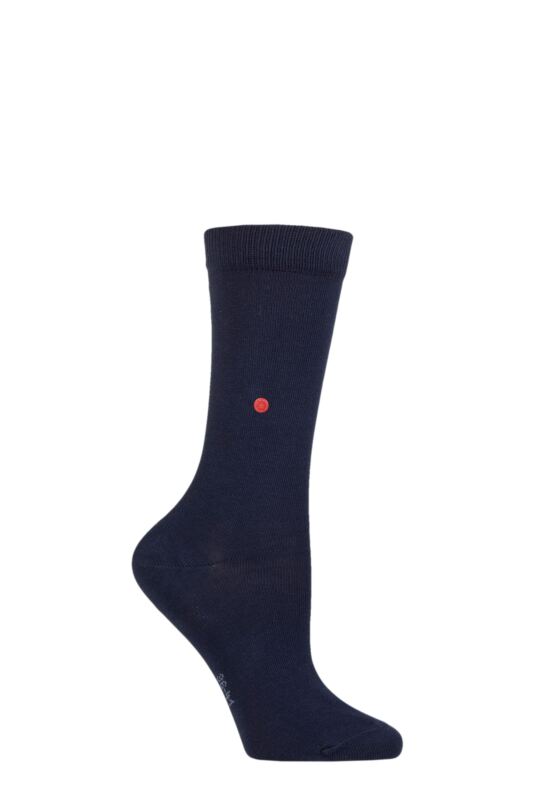 Women's 1 Pair Burlington Lady Plain Cotton Socks
