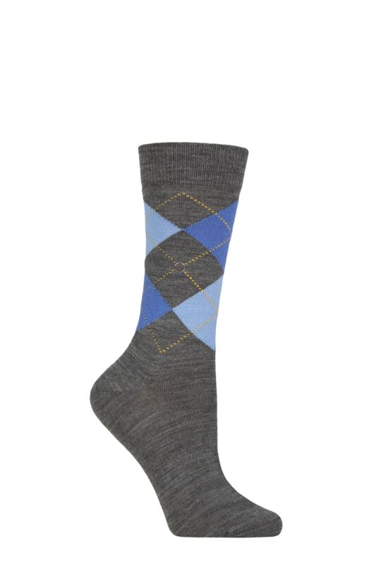 Women's 1 Pair Burlington Marylebone Argyle Wool Socks