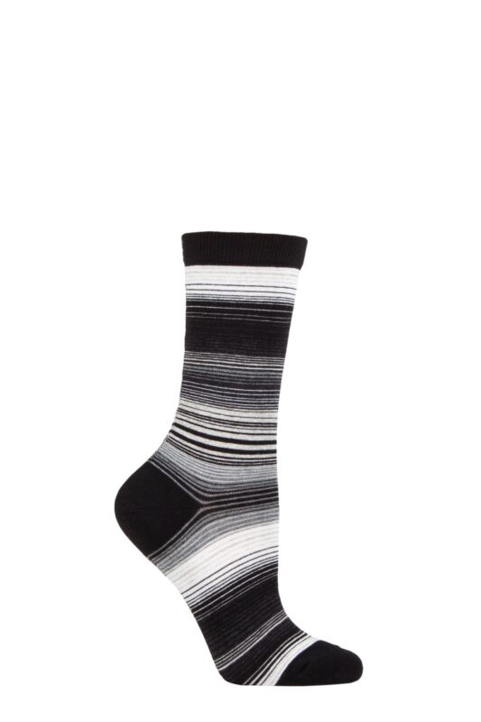 Women's 1 Pair Burlington Stripe Cotton Socks