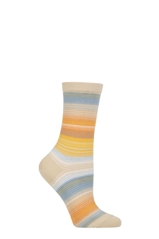 Women's 1 Pair Burlington Stripe Cotton Socks