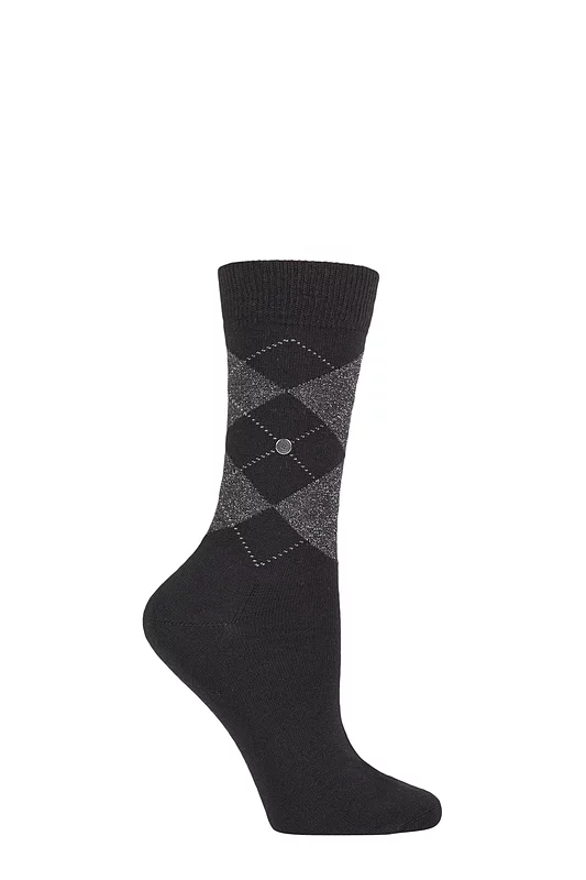 Women's 1 Pair Burlington Marylebone Lurex Virgin Wool Socks