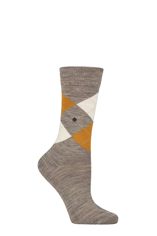 Women's 1 Pair Burlington Marylebone Melange Virgin Wool Socks