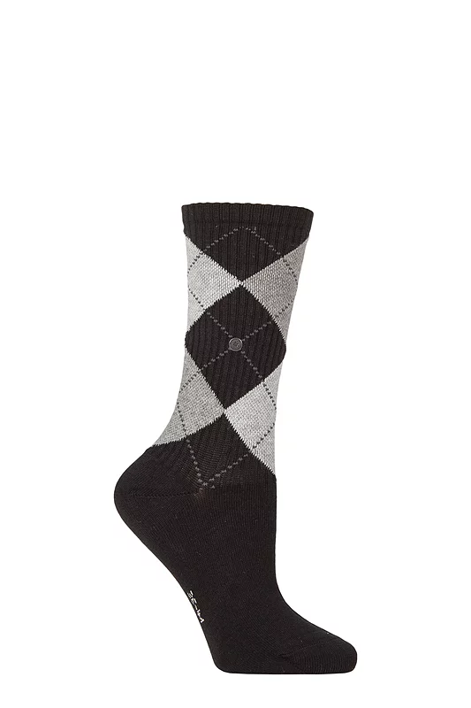 Women's 1 Pair Burlington Courtside Ribbed Cotton Socks