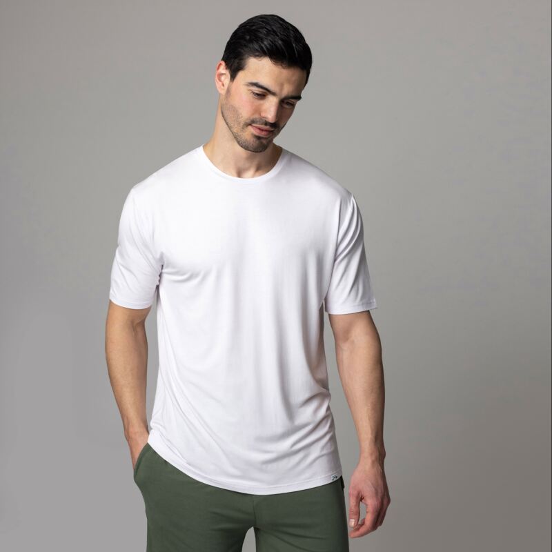 Mens 1 Pack Lazy Panda Bamboo Loungewear Selection T-Shirt