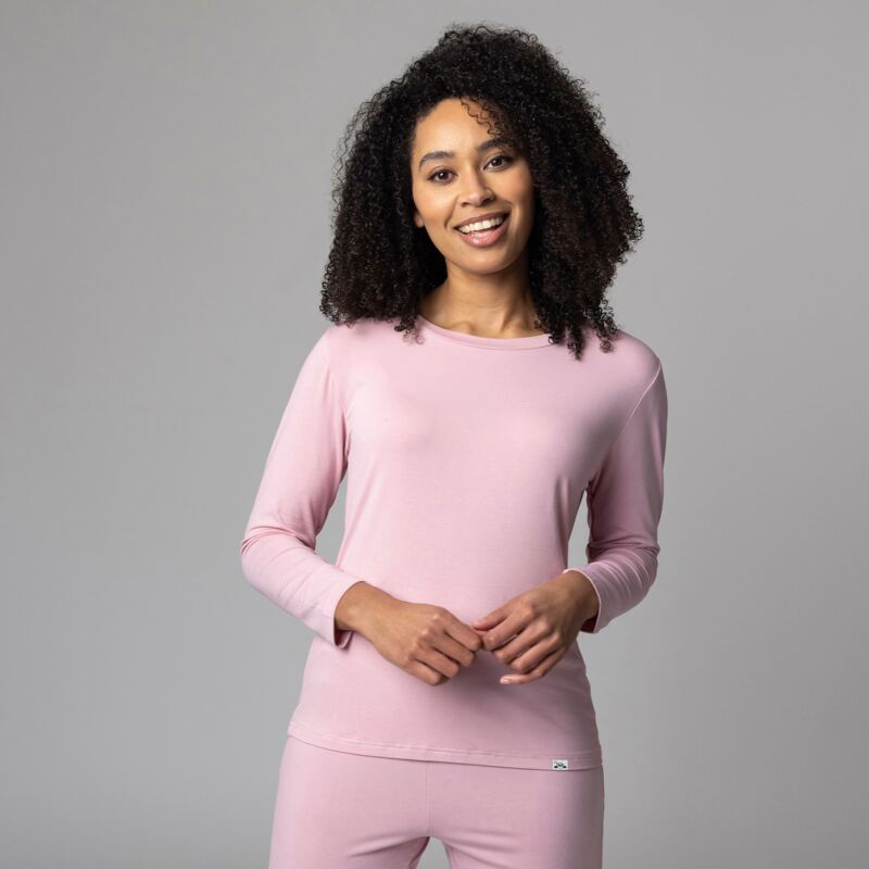 Women's 1 Pack Lazy Panda Bamboo Loungewear Selection Long Sleeved Top