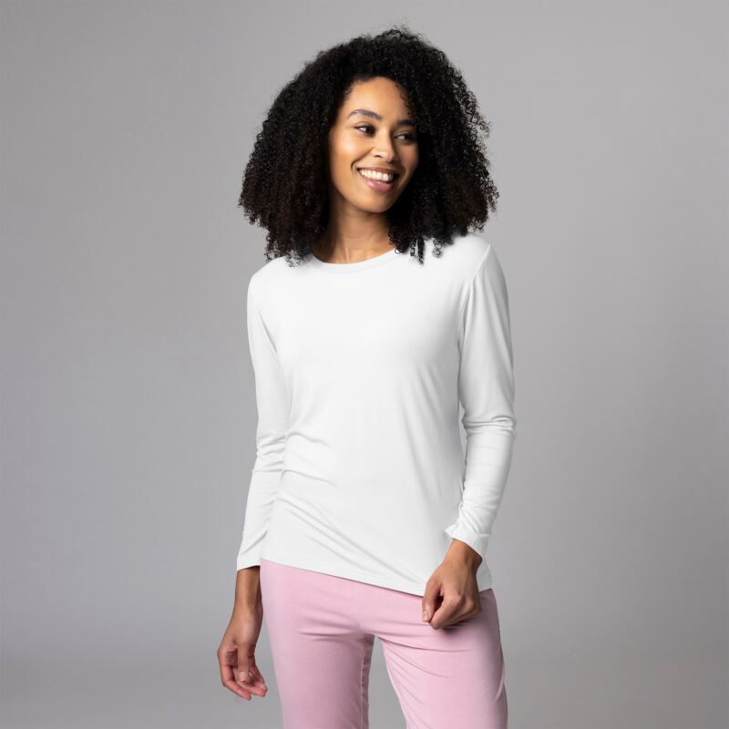 Women's 1 Pack Lazy Panda Bamboo Loungewear Selection Long Sleeved Top