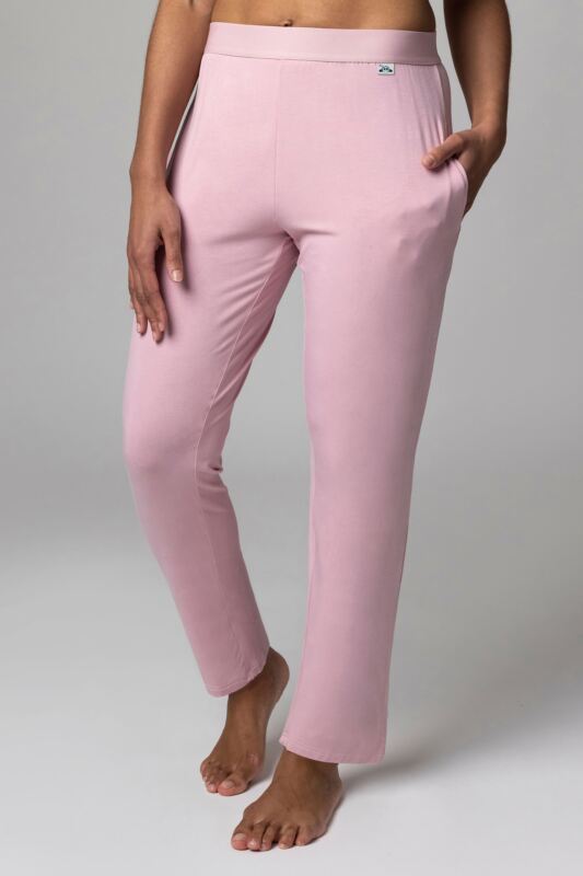 Women's 1 Pack Lazy Panda Bamboo Loungewear Selection Classic Bottoms Pale Pink Classic Bottoms 10 Ladies