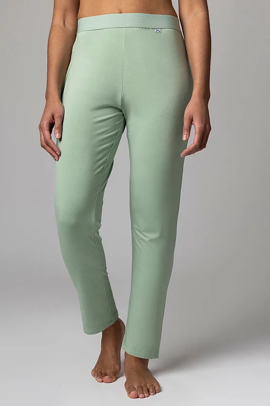 Women's 1 Pack Lazy Panda Bamboo Loungewear Selection Classic Bottoms Green UK 14