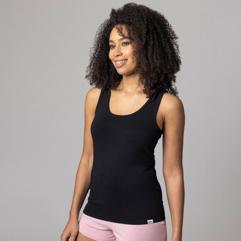 Women's 1 Pack Lazy Panda Bamboo Loungewear Selection Vest Top
