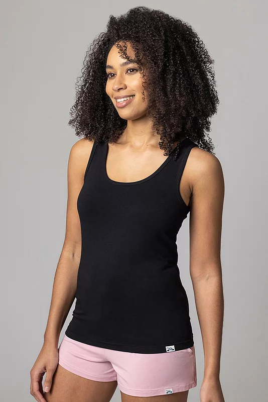 Women's 1 Pack Lazy Panda Bamboo Loungewear Selection Vest Top