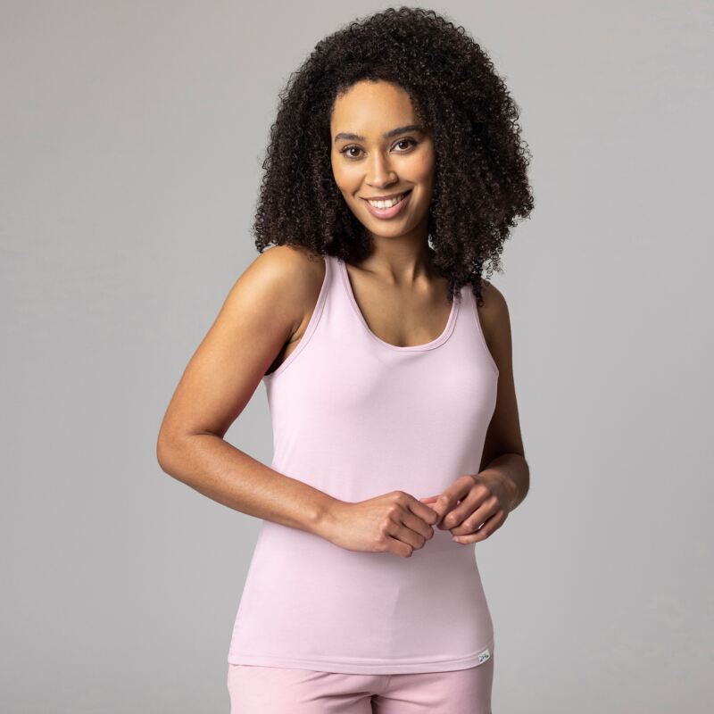 Women's 1 Pack Lazy Panda Bamboo Loungewear Selection Vest Top