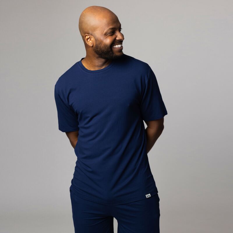 Mens 1 Pack Lazy Panda Bamboo Loungewear Selection T-Shirt