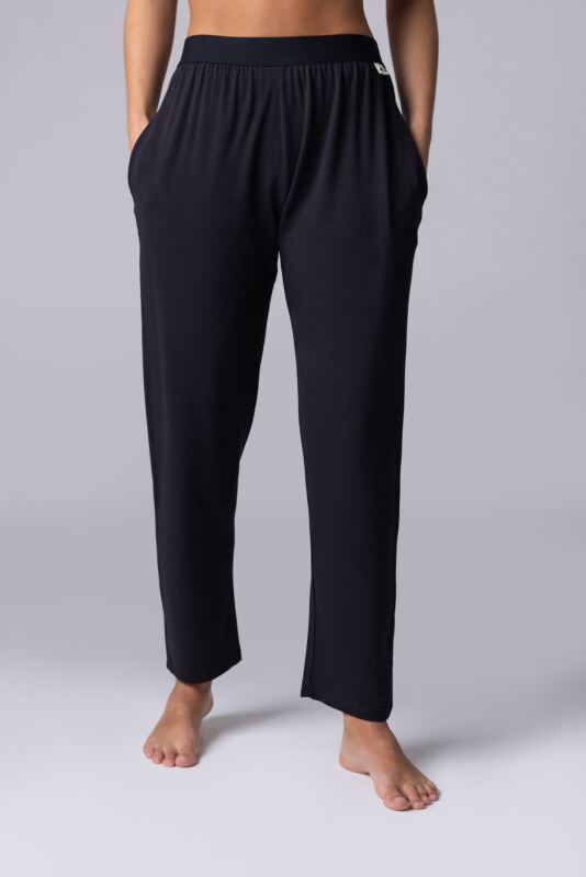Women's 1 Pack Lazy Panda Bamboo Loungewear Selection Classic Bottoms Black UK 10