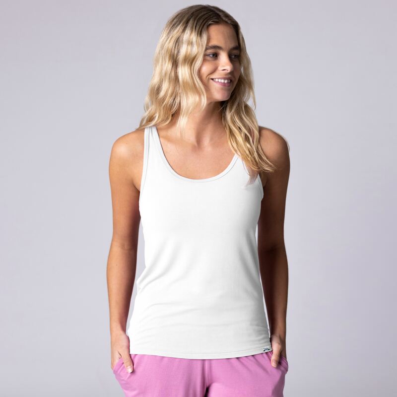 Women's 1 Pack Lazy Panda Bamboo Loungewear Selection Vest Top