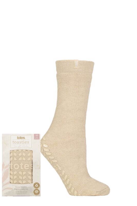 Women's 1 Pair Totes Recycled 3.0 TOG Thermal Brushed Slipper Socks