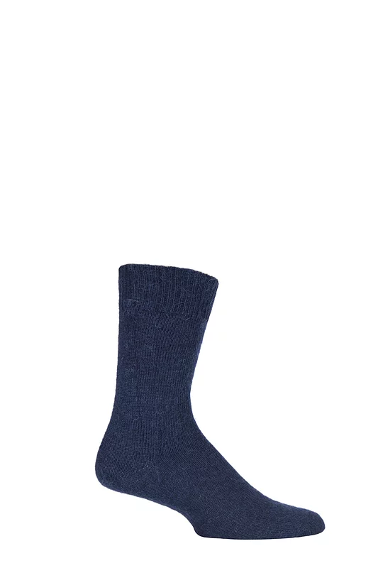 Mens and Women's 1 Pair SOCKSHOP of London Mohair Plain Knit True Socks