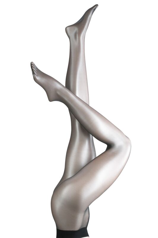 Women's 1 Pair Falke Shelina 12 Denier Ultra Transparent Tights With Shimmer Black L