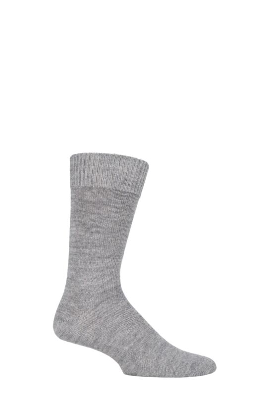 Mens and Women's 1 Pair SOCKSHOP of London Plain Alpaca Socks
