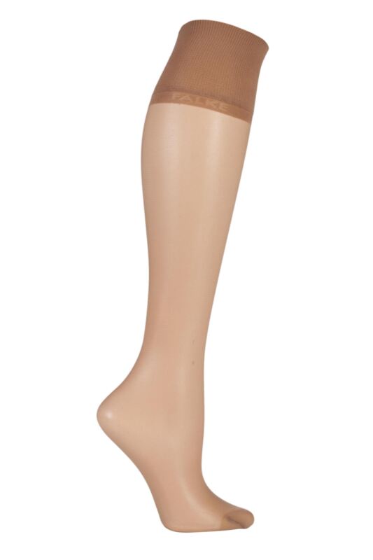 Women's 1 Pair Falke Pure Matt 20 Knee Highs With Sensitive Top