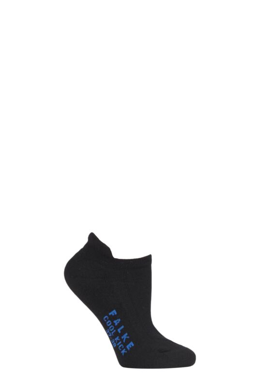 Women's 1 Pair Falke Cool Kick Sneaker Socks Black 4-5 Ladies