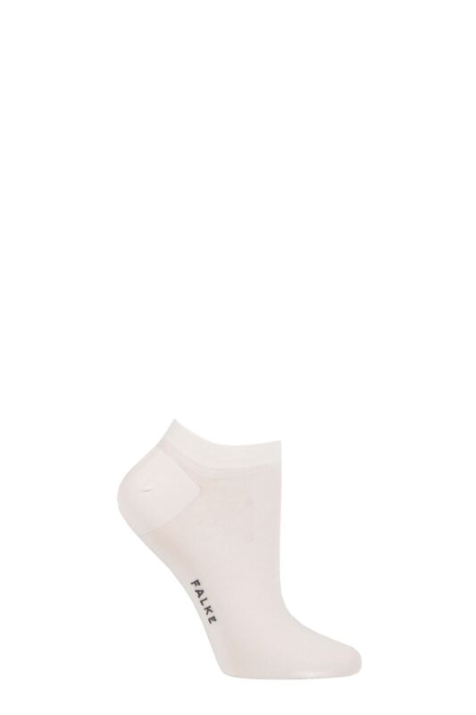 Women's 1 Pair Falke Fine Softness Modal Trainer Socks Light Pink 2.5-5 Ladies