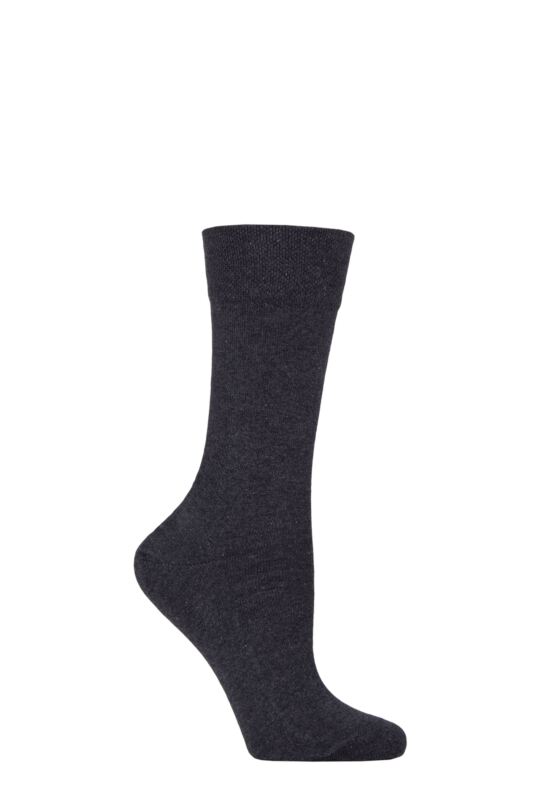 Women's 1 Pair Falke Sensitive London Left And Right Comfort Cuff Cotton Socks